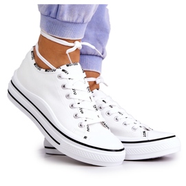 S.Barski Vita Menifee bundna sneakers för kvinnor