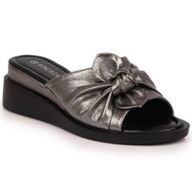 Tofflor på kilen Vinceza W JAN115B silver