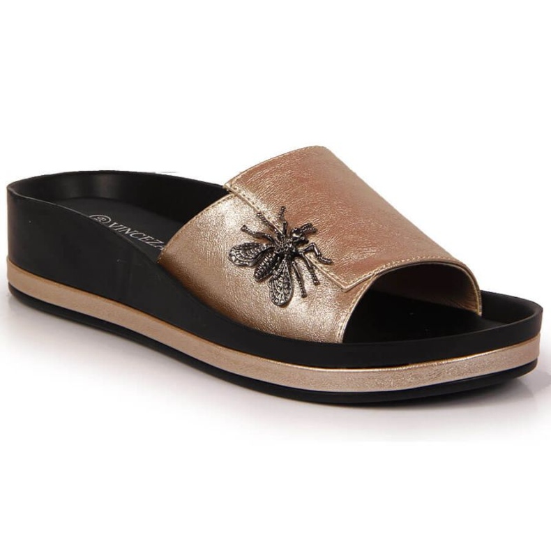 Kiltofflor med en insekt Vinceza W JAN118B gyllene