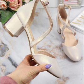 Sandaler med remmar Sergio Leone W SK365B pärlbeige