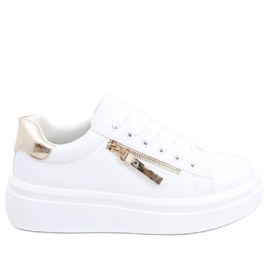 Damsneakers Lerato VIT / GULD gyllene