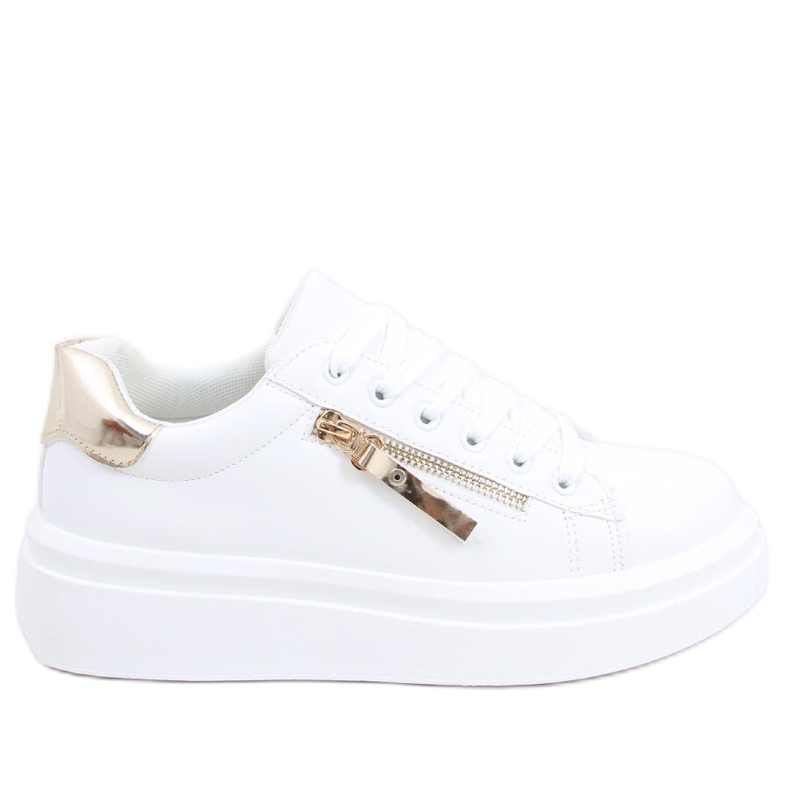 Damsneakers Lerato VIT / GULD gyllene