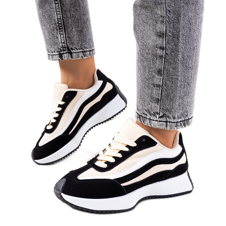 Svarta Hofste damsneakers beige