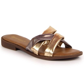 Potocki tofflor WOL72 guld gyllene