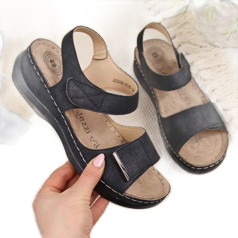 Svarta eVento W EVE223D kilsandaler