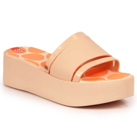 Gummitofflor på plattformen Zaxy W INT1708A naken rosa