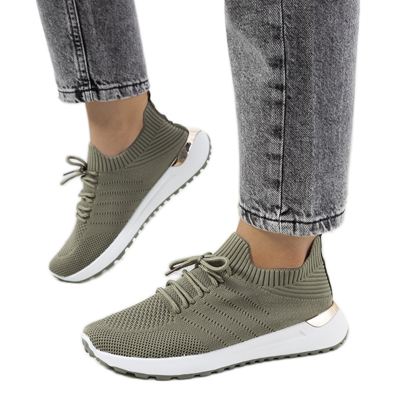 Green Ellice sport sneakers kaki grön