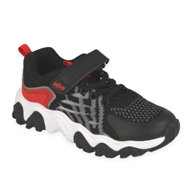 Befado barnskor 516X103 svart röd grå