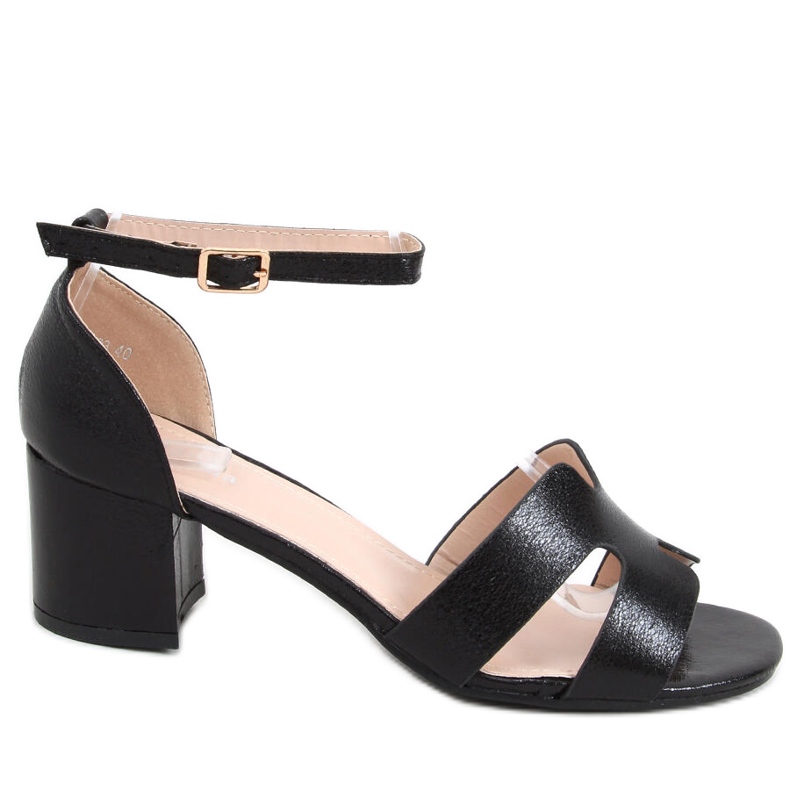 Nabila Svarta högklackade sandaler