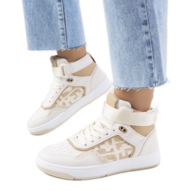 Jeannys beiga ankelsneakers beige