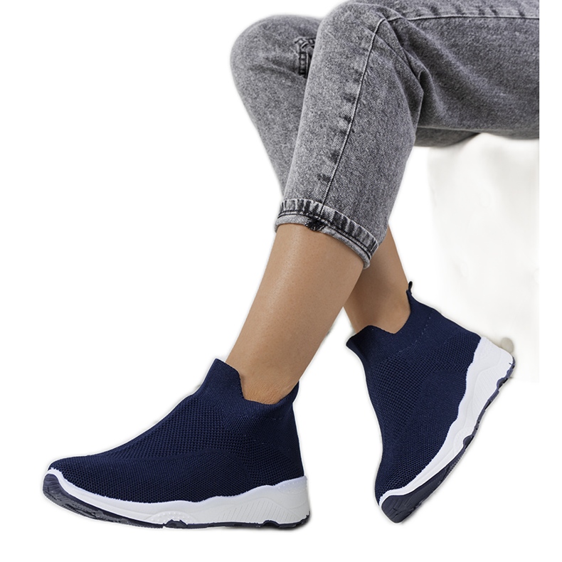 Roes marinblå ankelsneakers