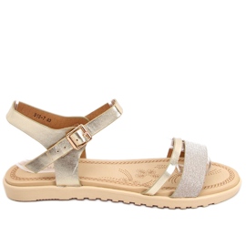 Tenda Gold damsandaler gyllene