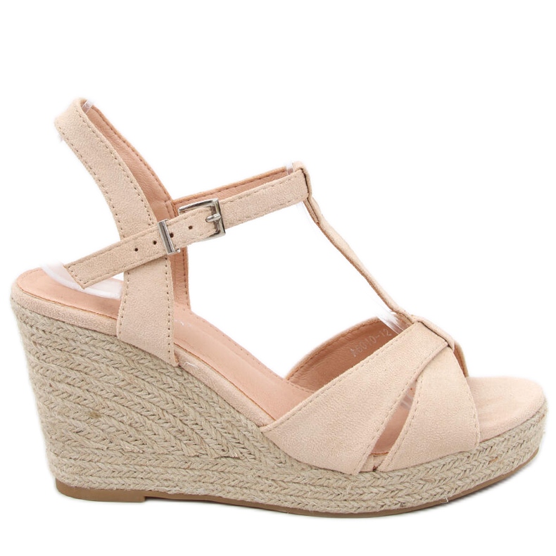 Espadrillesandaler på kilen Basam Beige
