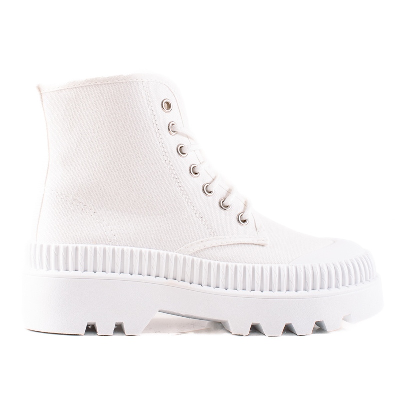 Melisa Trendiga sneakers på plattformen vit