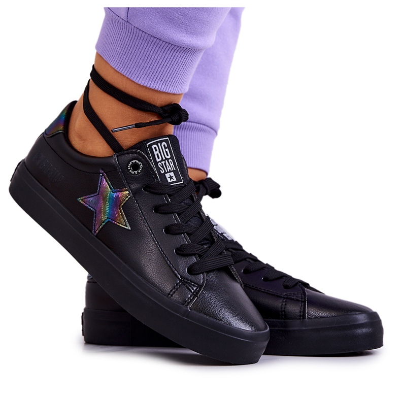 Läder Sneakers Star Big Star JJ274243 Svart