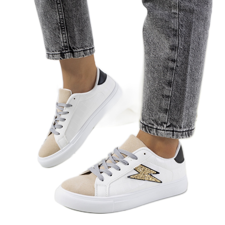 Dings vita och beige sneakers