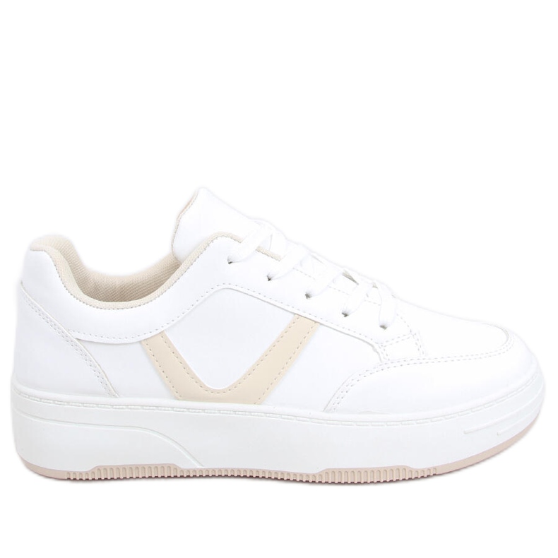 Ej beige sneakers vit