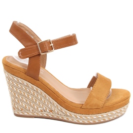 Kilsandaler Zahia Camel brun