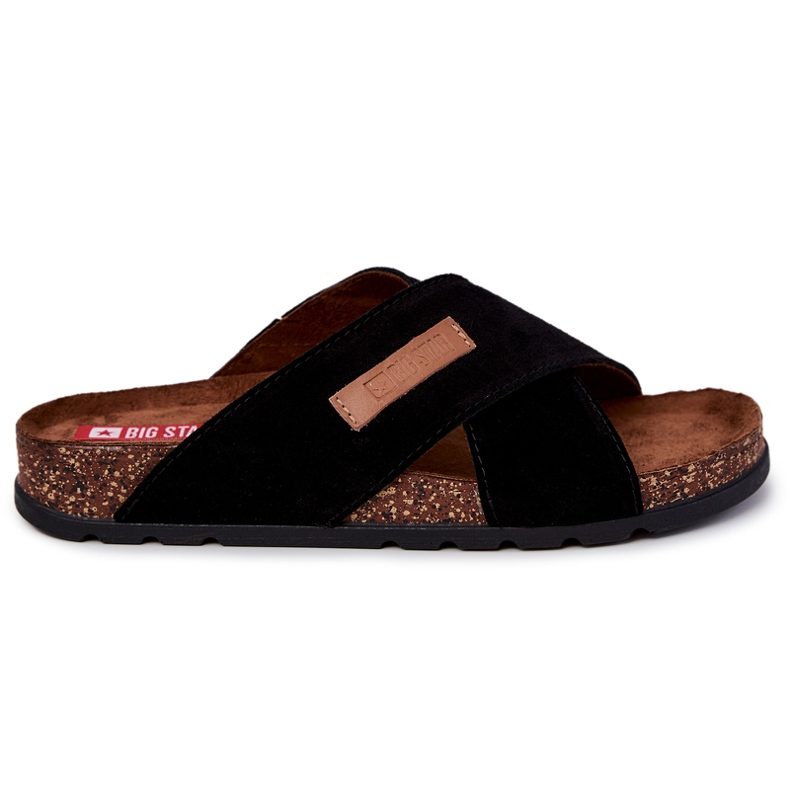 Bekväma tofflor för män Big Star JJ176005 Svart