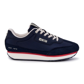 Herrsneakers Memory Foam Big Star JJ174296 Marinblå