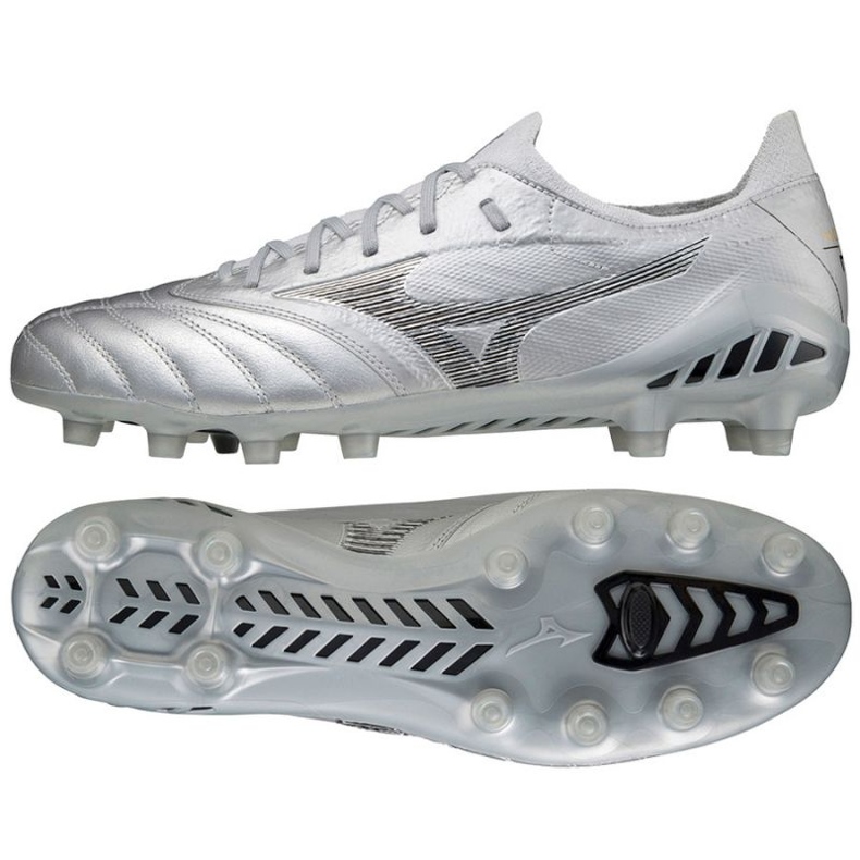 Mizuno Morelia Neo Iii ß Elite Md M P1GA219103 fotbollsskor grå silver-