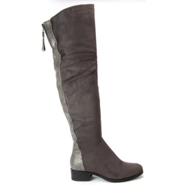 Filippo DKZ379 / 17 Gr grå stövlar brun