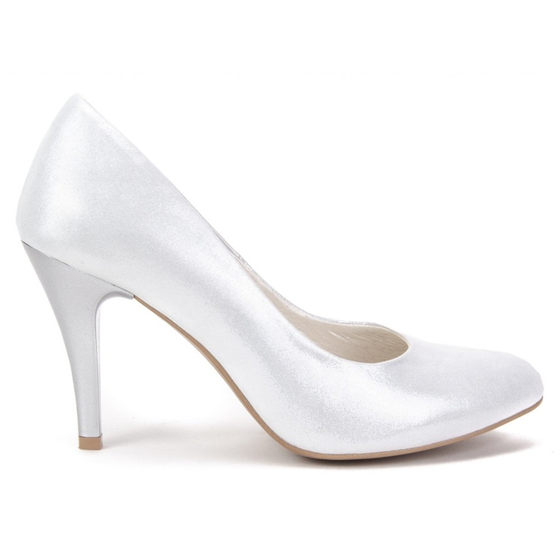 Filippo 097 Silver Satin Pumps silver-