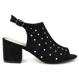 Filippo DS770 / 19 Bk Svarta sandaler