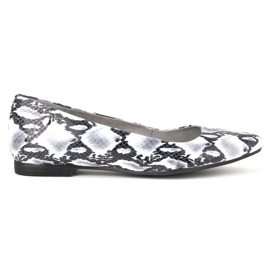 Filippo skor 00873-62 / 00-5 Snake Black and White vit grå