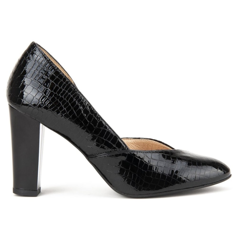 Filippo F280 Black Crocodile Pumps svart