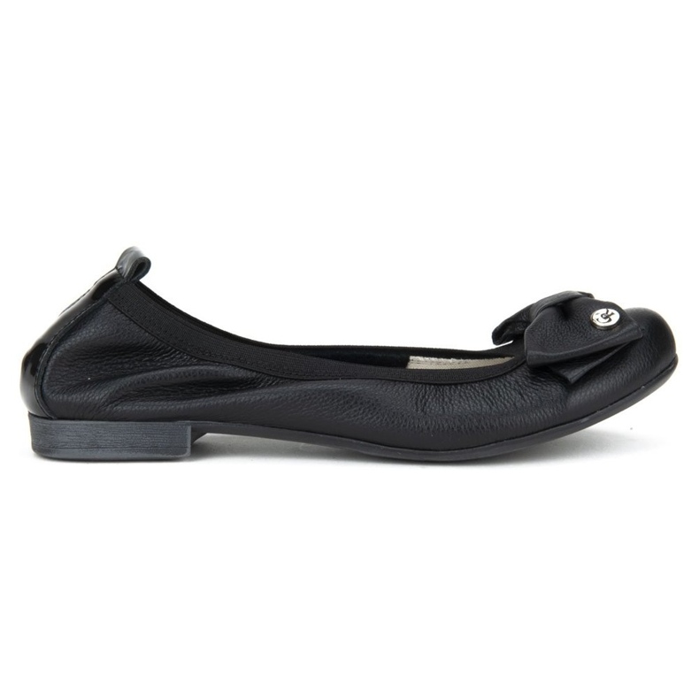 Filippo 477 Black Grain ballerinor svart
