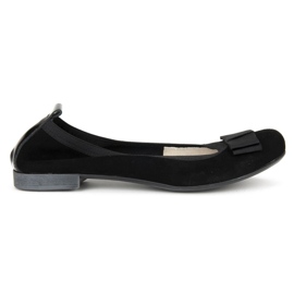 Filippo 480 svart mocka ballerinas