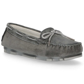 Läder loafers Filippo DP1203 / 20 Gr grå