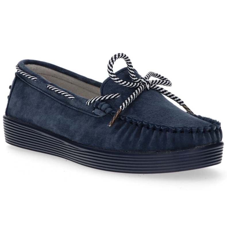 Läder Loafers Filippo DP1200 / 20 Nv marinblå