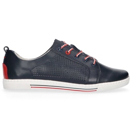 Läderskor Filippo DP008 / 20 Nv marinblå