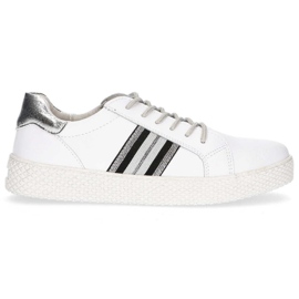 Läderskor Filippo DP1391 / 20 Wh vita