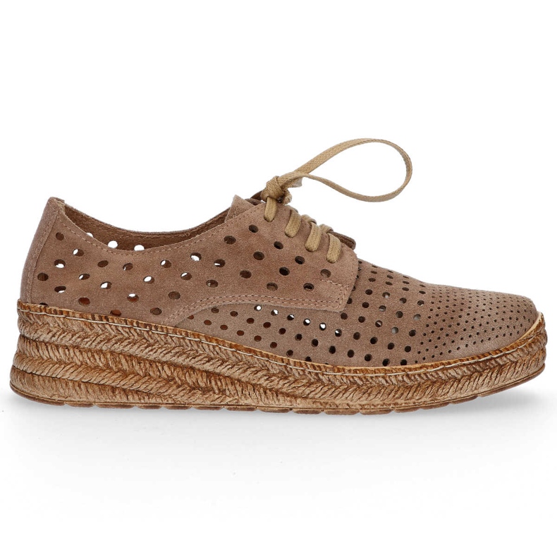 Skor Filippo 20071 Velour Taupe brun