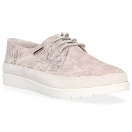 Läderskor Filippo DP1383 / 20 Gr grå beige rosa