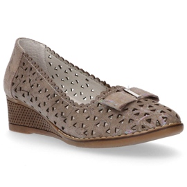 Läderskor Filippo DP752 / 20 Gr grå