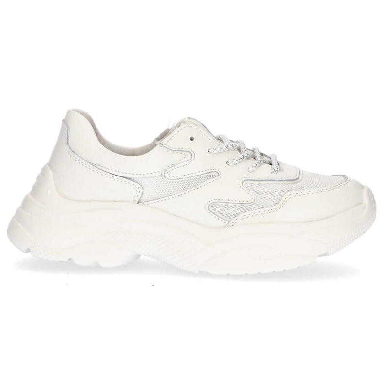 Lädersneakers Filippo DP1410 / 20 Wh vita