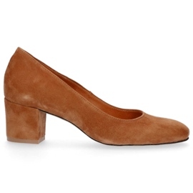 Filippo 1512 Velour Kork pumps brun