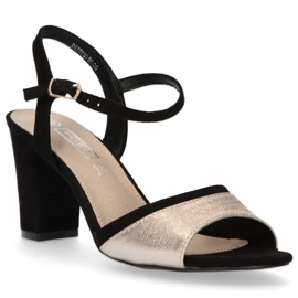 Filippo DS777 / 20 Bk Go Black Gold sandaler svart gyllene