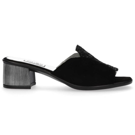 Filippo tofflor 1442 Svarta mocka paljetter