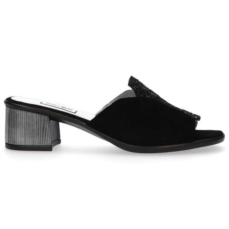 Filippo tofflor 1442 Svarta mocka paljetter