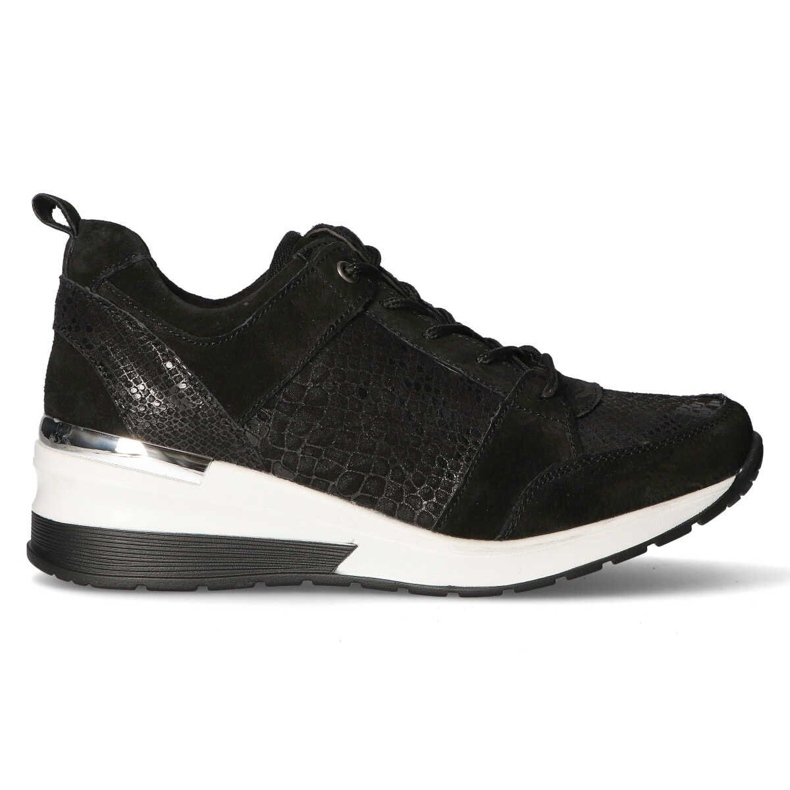 Lädersneakers Filippo DP1505 / 20 Bk svarta