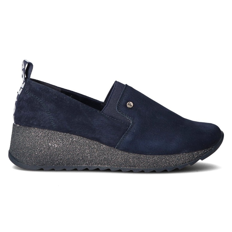 Lädersneakers Filippo DP1500 / 20 Nv T marinblå