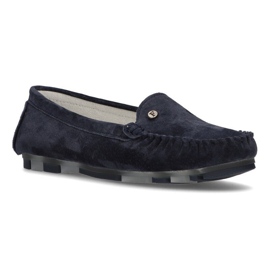 Läder loafers Filippo DP2037 / 21 Nv marinblå