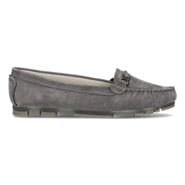 Läder loafers Filippo DP1202 / 21 Gr grå