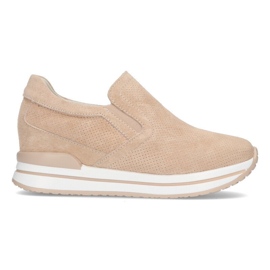 Lädersneakers Filippo DP1512 / 21 Beige