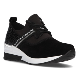 Lädersneakers Filippo DP1388 / 21 Bk svarta